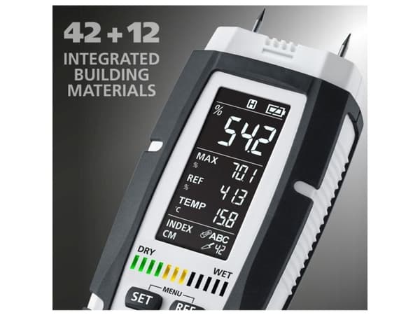 Laserliner DampMaster Allround Set, Træ, Digital, Sort, Hvid, 3 - 103,6%, 1%, 2 - 171,2