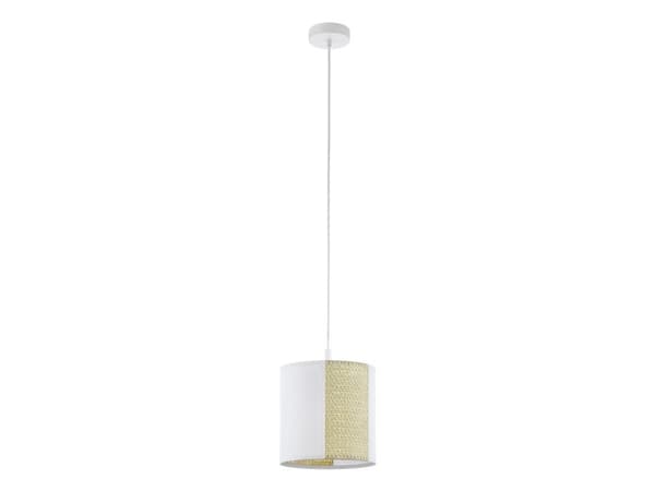 EGLO ANHEM pendellampa E27 vit/havgräs/papper
