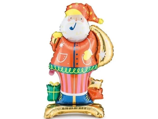 Stående Julemand folieballon