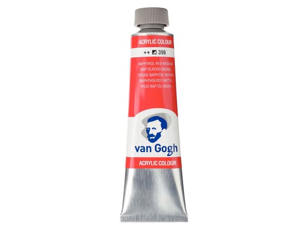 Van Gogh akrylfärg tub Naphthol Red Medium 396