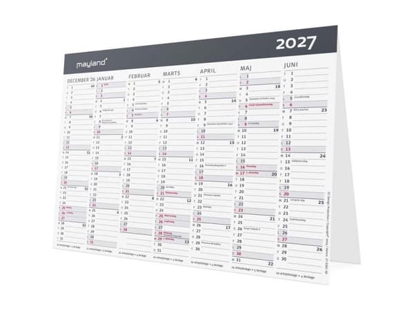 Skrivbordskalender Modern A5 2027