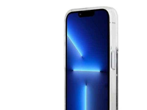 DKNY Liquid Glitter Big Logo-deksel til iPhone 14 Pro - Sort