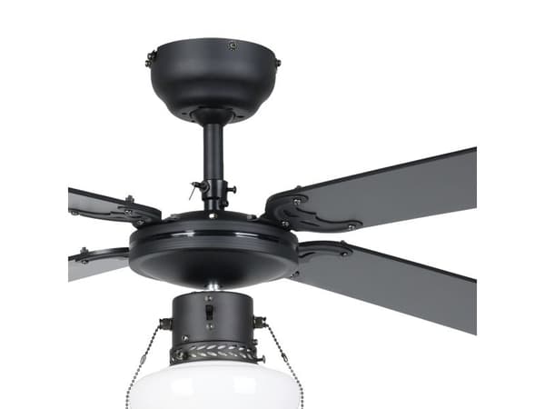 EGLO VENTILATOR AC E27 SORT/NATUR