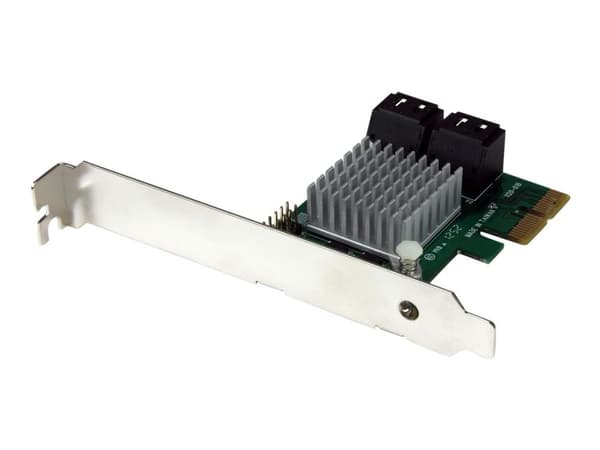 StarTech.com 4 Port PCI Express 2.0 SATA III 6Gbps RAID-ohjainkortti HyperDuo SSD Tiering - PCIe SATA 3 Controller Adapter (PEXSAT34RH) - Styreenhe...