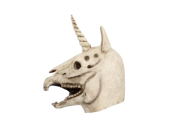 Enhjørning skelet maske