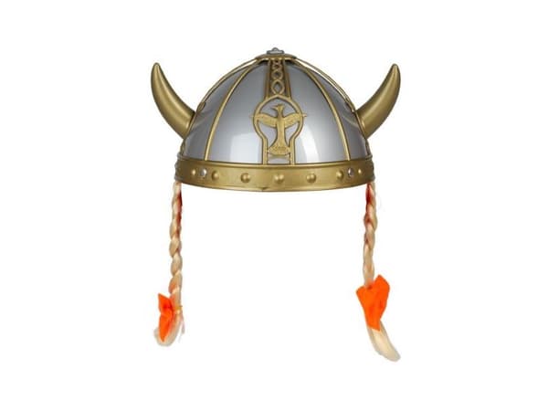 Vikinge hjelm med fletninger