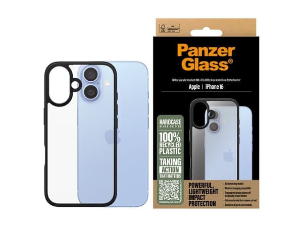 PanzerGlass HardCase iPhone 16 6.1"czarny/black 1295