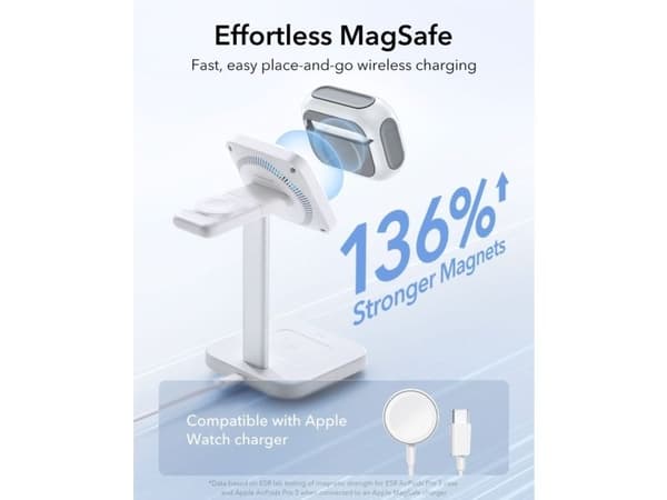 ESR ORBIT HALOLOCK MagSafe til Apple AirPods Pro 3 hvit