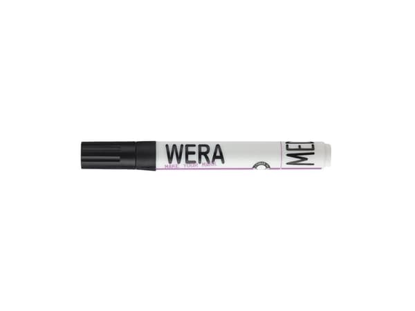 Marker, BNT Wera, 2-3MM, Rund spids sort, permanent - (12 stk.)