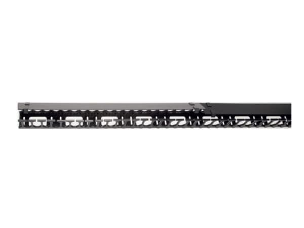 Lanview - Rackpanel för kabelhantering (vertikal) - svart - 42U - 19"