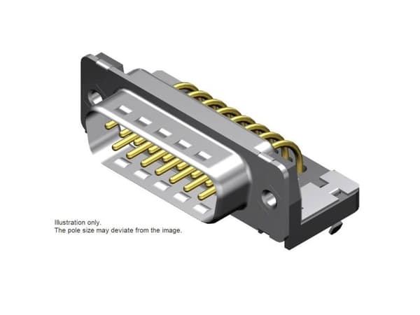 Molex 1731091904 D-SUB stiftanslutning 25 pol lödstift, 1 st