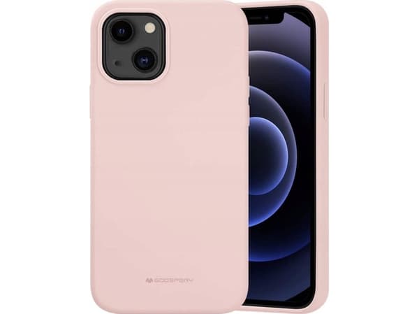 Deklas Mercury silikonfodral till Apple iPhone 14 rosensand
