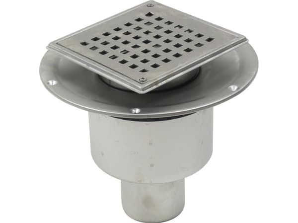 Blücher 75 mm afløbsskål til smøremembran, uden studs, lodret