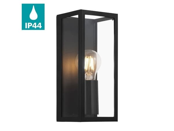 EGLO AMEZOLA vegglampe IP44 E27 H260 sort