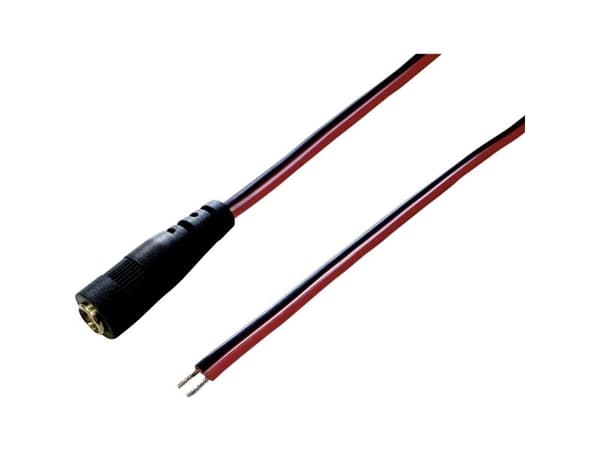 Conrad TC-2511280, Pienjännitekaapeli, musta, Punainen, 0.75 mm², 0,5 m