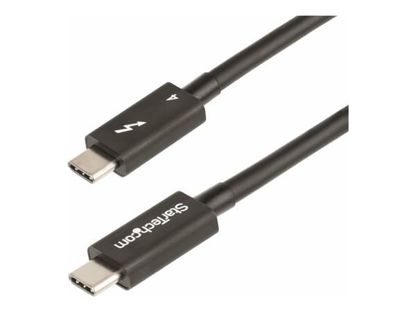 StarTech 1.6ft (50cm) Thunderbolt 4 Cable, 40Gbps, 100W Power Delivery, 4K/8K Video Support, Intel-Certified Thunderbolt Cable - Compatible w/ USB4...