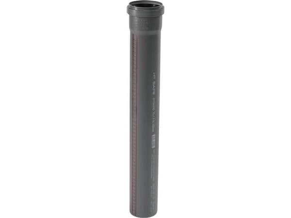 75 x 1000 mm avloppsrör PP grå