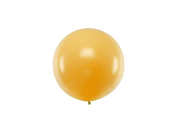 Metallic gull jumbo-ballong, 1 stk