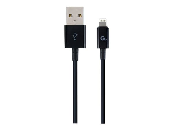 Cablexpert - Lightning-kaapeli - USB-uros Lightning-uros - 1 m - musta