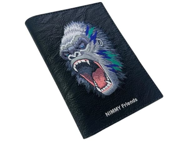 Nimmy Raptor Gorilla pass-/plånboksfodral - svart