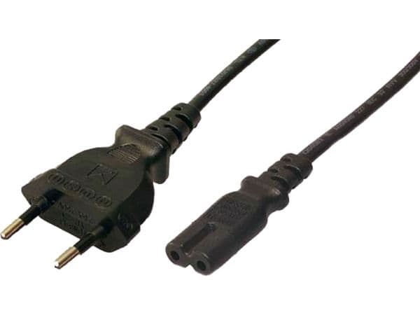 LogiLink CP092, 1,8 m, Strömkontakt typ C, C8 coupler, 250 V, 2.5 A