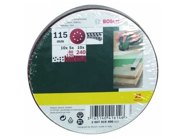 Bosch SLIBEBLADSÆT EXCENT 115MM ASS 25 STK PL