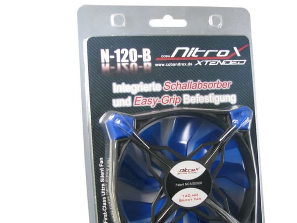 Inter-Tech CobaNitrox N-120-B - Lådfläkt - 120 mm