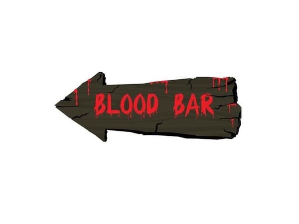 BLOOD BAR skilt