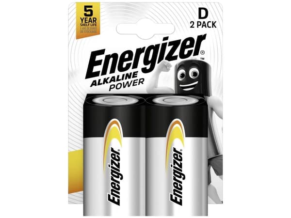 Energizer Alkaline Power - Batteri 2 x D - Alkaline