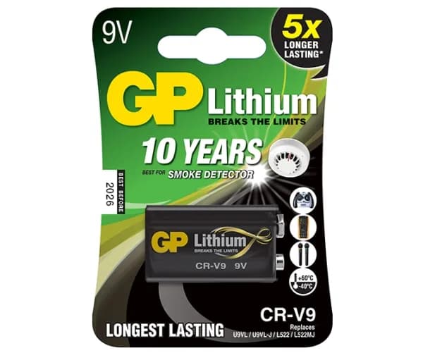 GP 9V lithiumbatteri CRV9SD-2U1, 1-pak