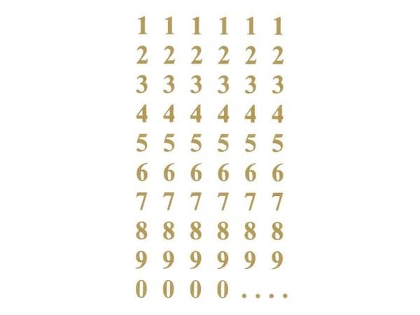Avery 3728, guld, permanent, blank, 7,6 cm, 12 cm, 124 st
