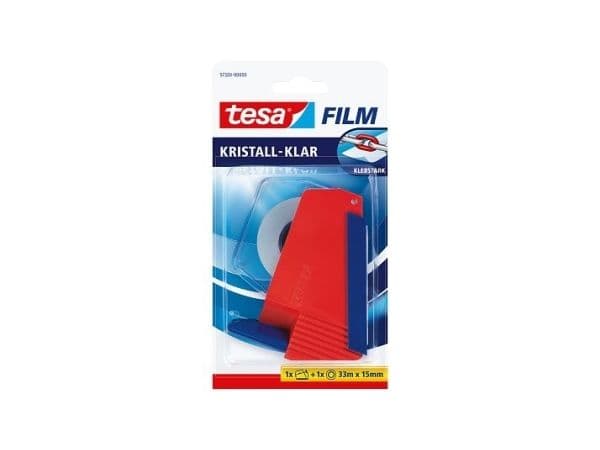 TESA 57320, 33 m, Röd, Transparent, 15 mm, 1 styck