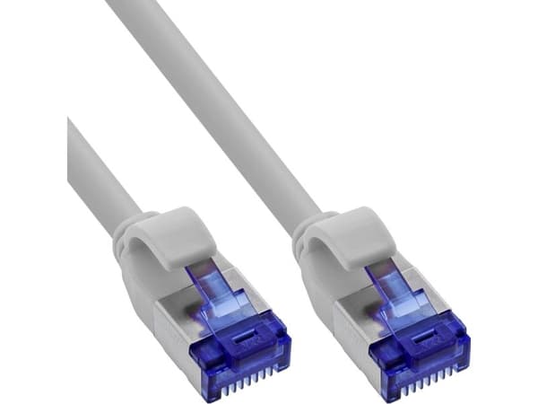 InLine 74905, 5 m, Cat6a, S/FTP (S-STP), RJ-45, RJ-45, Harmaa