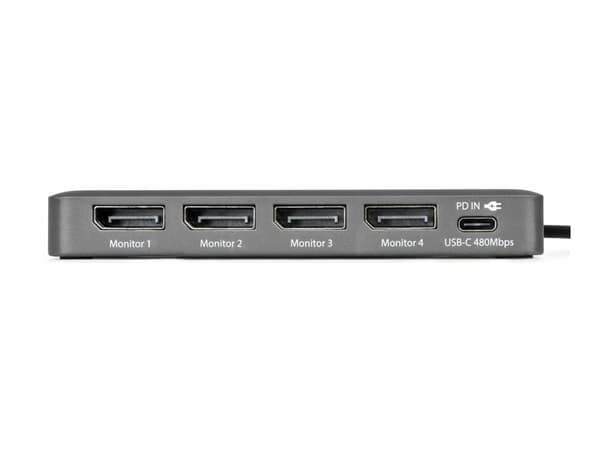 Startech - Dokkingstasjon - USB-C / Displayport - 4 x DP - TAA-samsvar