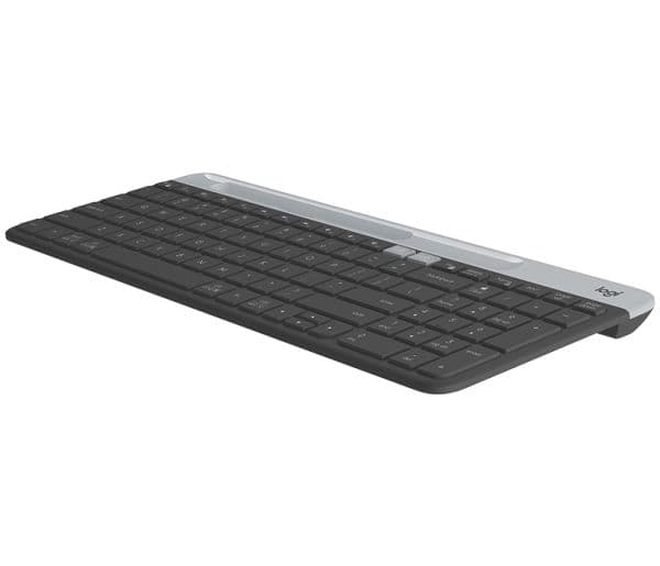 Logitech Slim Multi-Device Keyboard K580, Täysikokoinen (100 %), Langaton, RF Wireless + Bluetooth, QWERTY, Grafiitti