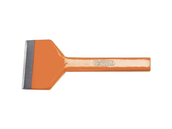 KS Tools 162.0432, Spademeisel, Flat meisel, Kull stål, Oransje, 200 mm, 80 mm