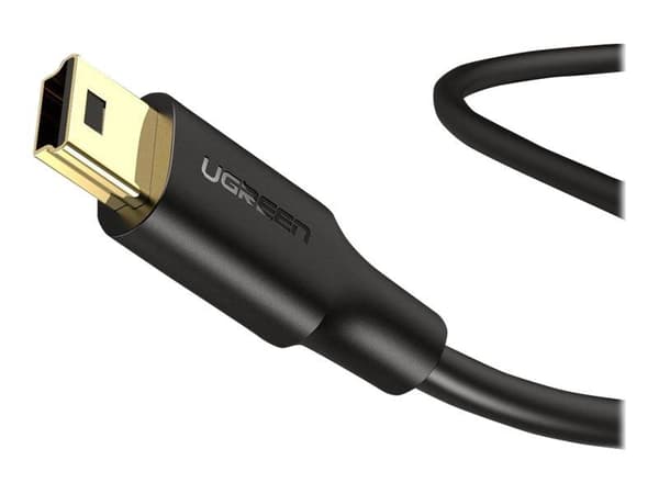 Ugreen - USB-kabel - USB (hann) til mini-USB type B (hann) - USB 2.0 - 2 A - 1 m - svart