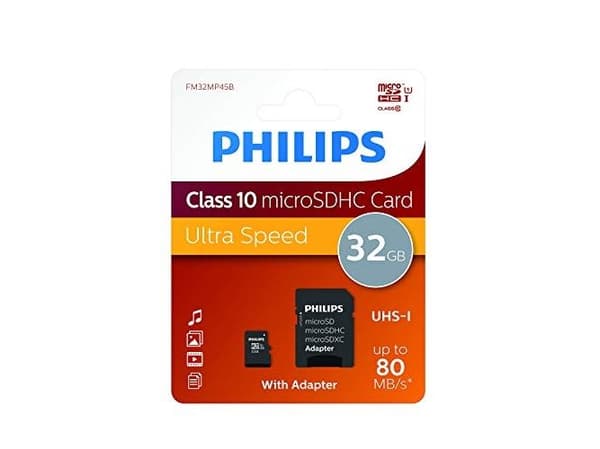 Philips FM32MP45B - Flash-minneskort (microSDHC/SD-adapter ingår) - 32 GB - Klass 10 - microSDHC
