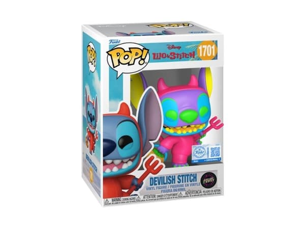 Funko POP Vinyl Exclusive Stitch as Devil w/CH