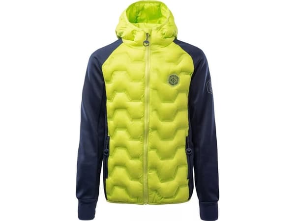 Bejo barnens övergångsjacka STUART JRB lime green/mörk sapphire storlek 134