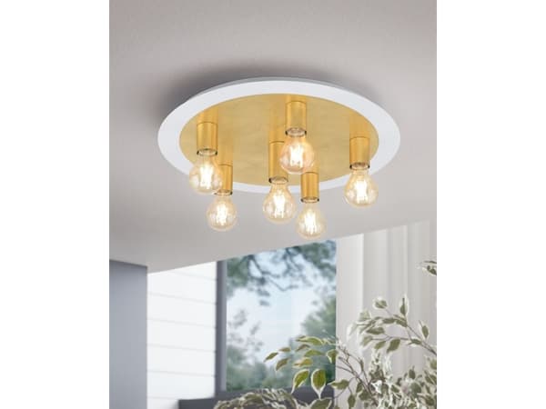 EGLO PASSANO LOFT 5L vit/guld