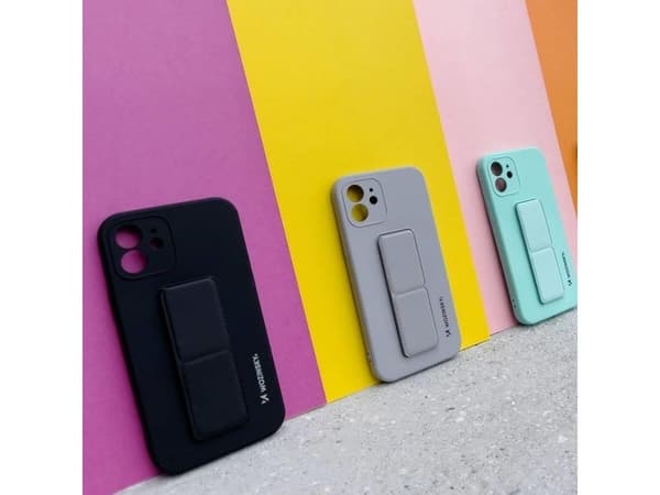 Wozinsky Kickstand silikonskal med stativ Xiaomi Redmi Note 11 Pro - röd