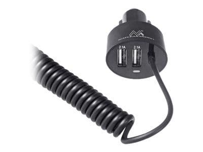 Maclean MCE76 - Strömadapter för bil - 5.2 A - 3 utdatakontakter (Lightning, 2 x USB)