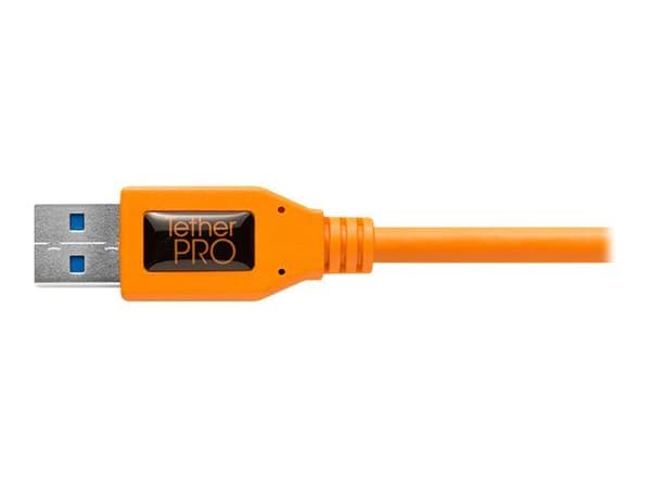 Tether Tools CU5460ORG, 4,6 m, USB A, USB B, USB 3.2 Gen 1 (3.1 Gen 1), 5 Gbit/s, Oranssi