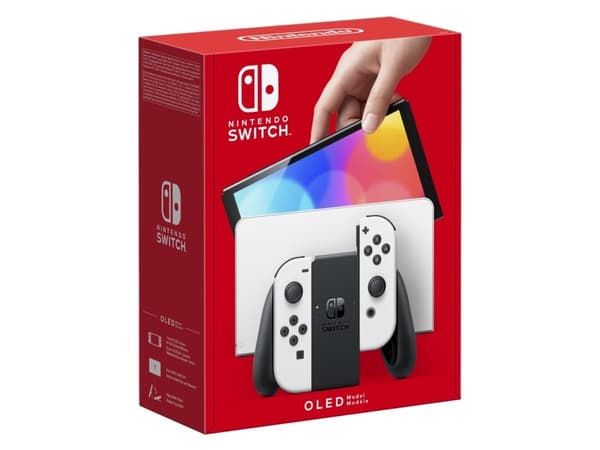 Nintendo Switch OLED - Spelkonsol - 1080p (Full HD) - vit