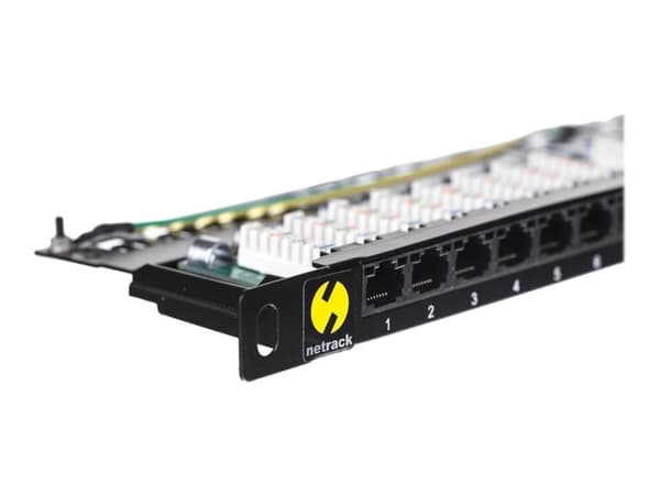 Netrack - Patch-panel - CAT 5e - UTP - RJ-45 X 24 - 0.5U - 10"/19"