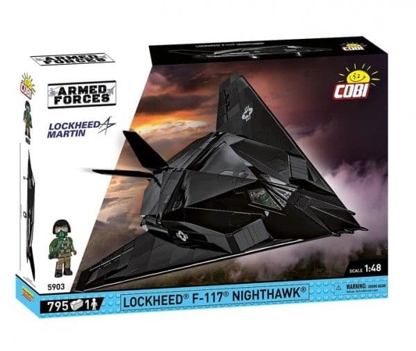 Cobi lockheed f-117 nighthawk 795 tegelstenar