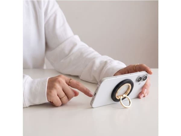 TECH-PROTECT MMR700 LAMANO magnetisk MagSafe phone ring – sort/guld