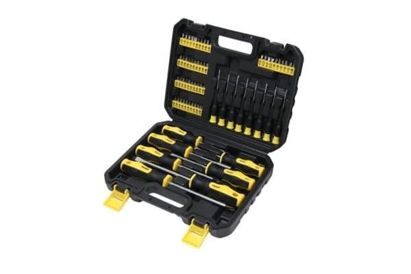 WMC TOOLS skrutrekker-/bits-sett med magnet 65 deler