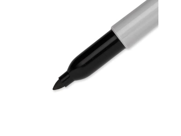 Sharpie S0921740, Klips, Tynn spiss, Svart, 12 stykker
